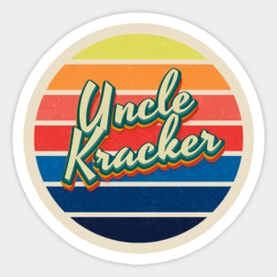 Circle Retro Vintage Uncle Kracker Sticker